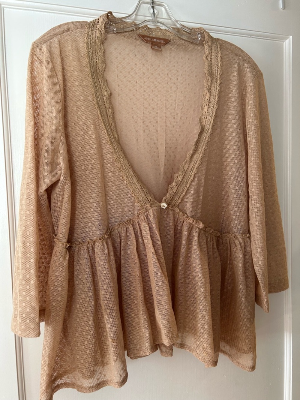 April Cornell lightweight button jacket